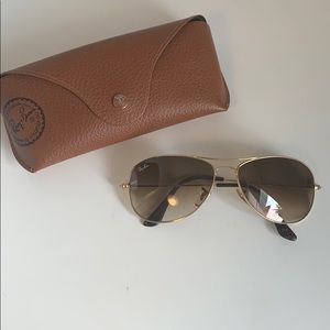 Authentic Ray-ban Cockpit Aviator Sunglasses